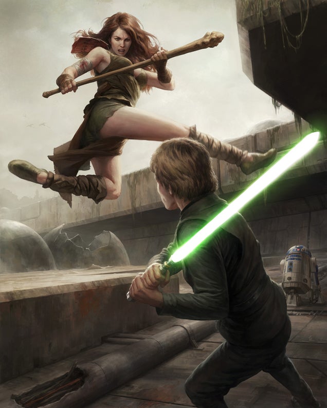 Do not underestimate the awesome power of this Star Wars art