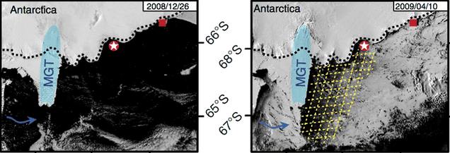 When an Iceberg the Size of a Country Breaks Free, What Happens?