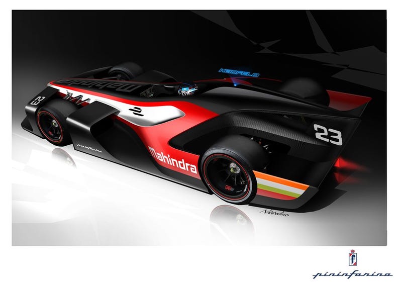 Los nuevos autos de Fórmula E diseñados por Pininfarina y Mahindra parecen naves del futuro