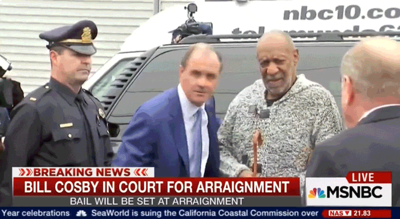 Watch Surreal Video of Bill Cosby's Perp Walk