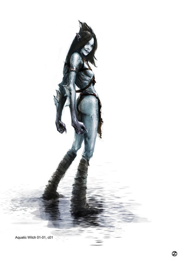The grotesque witch concept art from Hansel & Gretel will probably turn you on