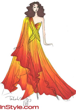 Fashion designers sketch their own versions of Katniss' fiery couture