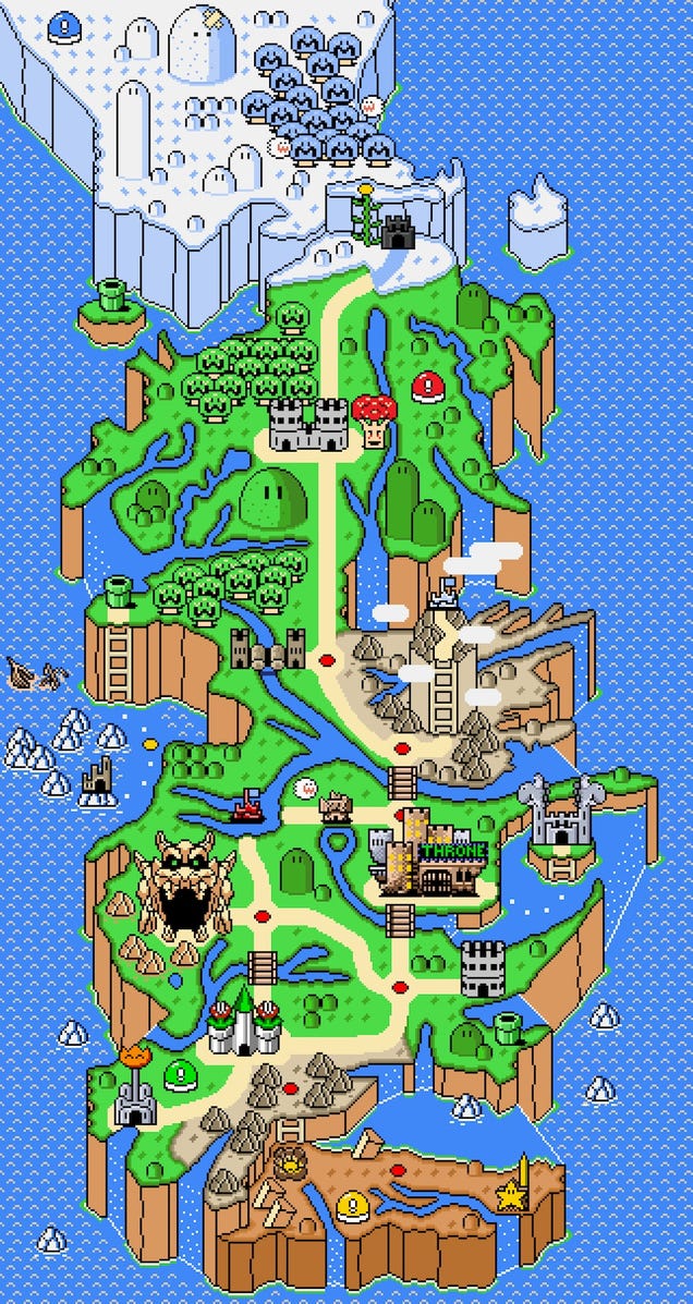 Here's What Game of Thrones Would Look Like As A Mario Game