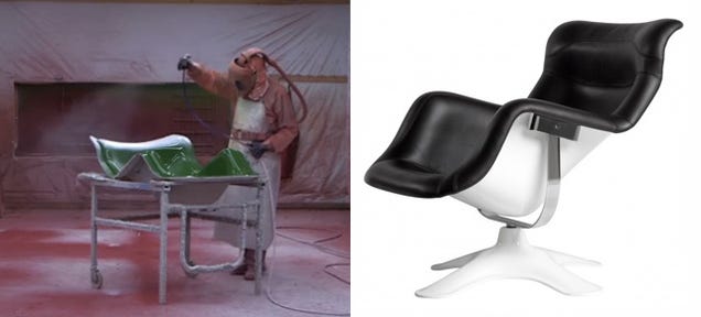 Watch How This Futuristic Fiberglass Chair Is Made By Hand