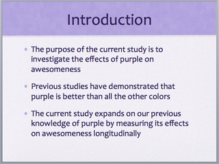 Powerpoint presentation for thesis proposal