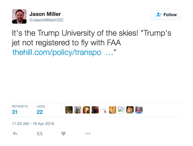 Newly-Hired Trump Aide Deletes Tweets About "Sleazy Donald" for Some Reason