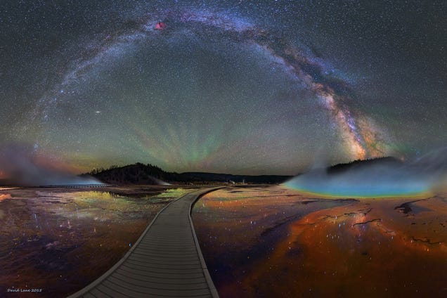 The Milky Way Over Yellowstone is Impossibly Beautiful