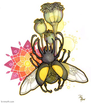 Get some original fantasy art from the great Kiri Moth!