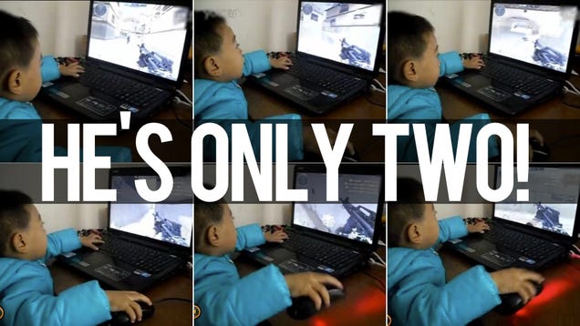 Is This the World's Youngest FPS Player? He'll Snipe Your Ass. Maybe.