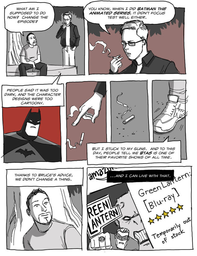 Green Lantern Producer's Comic Explains Why Animation Focus Groups Suck