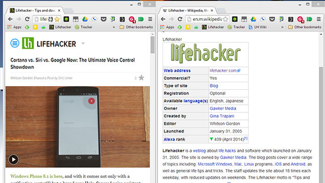 Use Wikipedia's Mobile Site for Easier Split-Screen Research