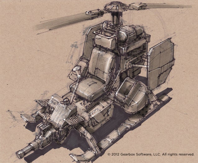 Some of The Concept Art Behind Borderlands 2