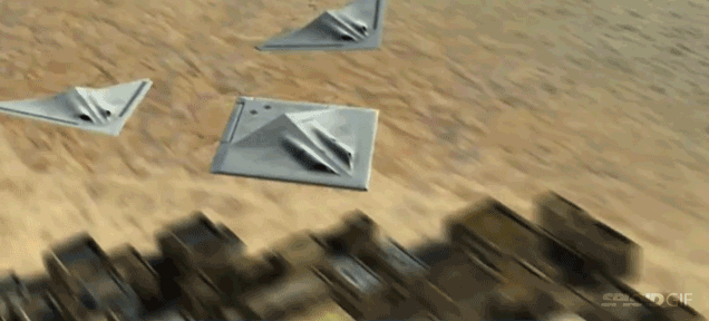 Stealth bomber concept splits in three, reassembles like Voltron