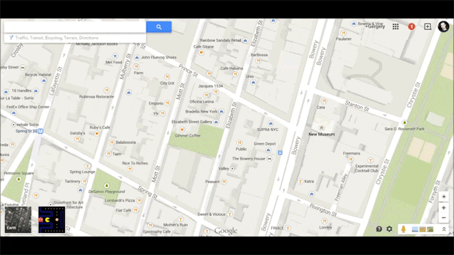Hoje você pode jogar Pac Man no Google Maps