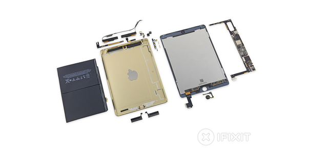 iPad Air 2 Teardown: Slimmer Body, Smaller Battery