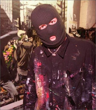 Rare Photos Of Banksy In Action