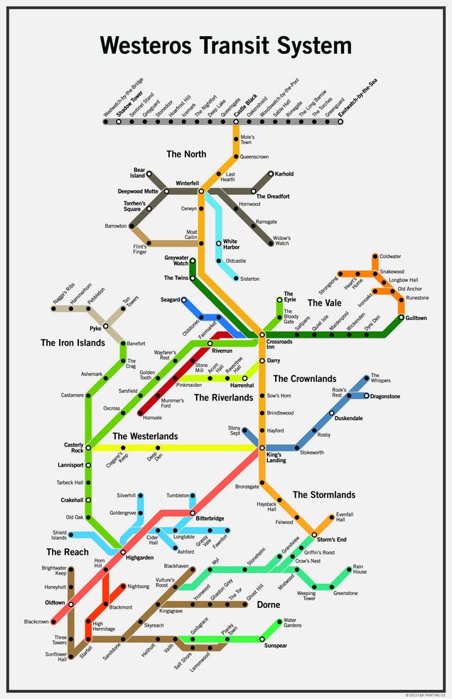 The Seven Kingdoms Have A Surprisingly Solid Mass Transit System