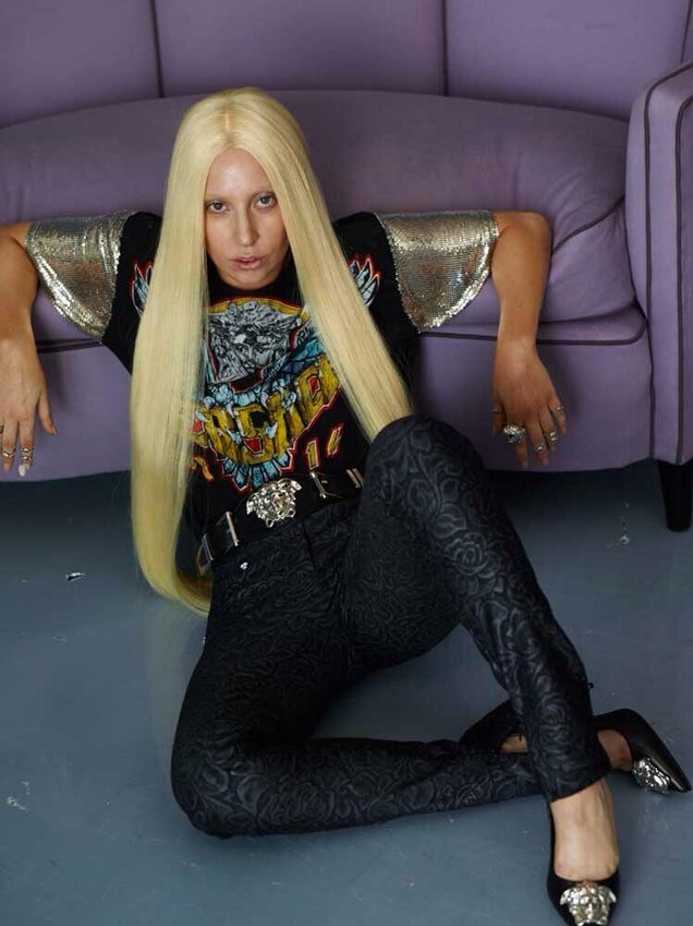 What Lady Gagas Versace Ads Look Like Without Photoshop
