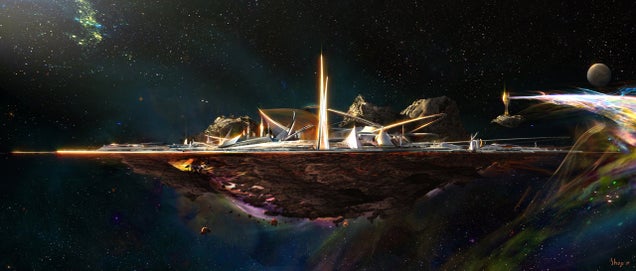 Thor concept art includes a complete map of Asgard