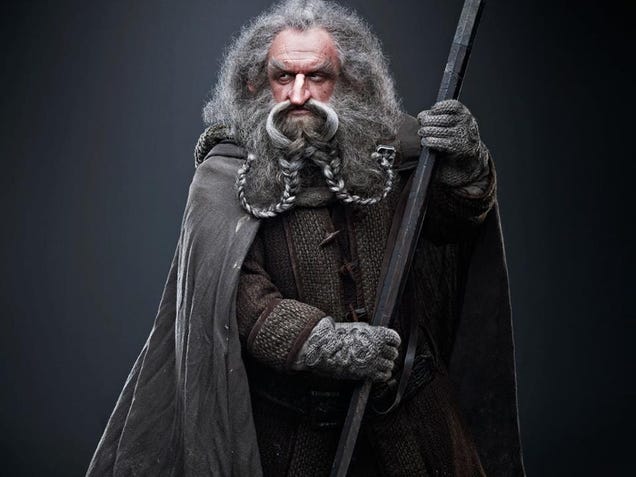 Hobbit headshots show off the many braided beards of Middle Earth's dwarves
