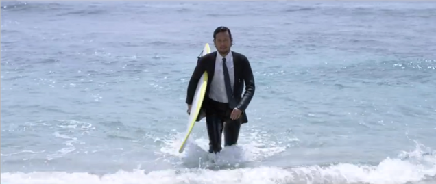 A Wetsuit That Looks Like a Business Suit Is Hybrid Clothing Perfection