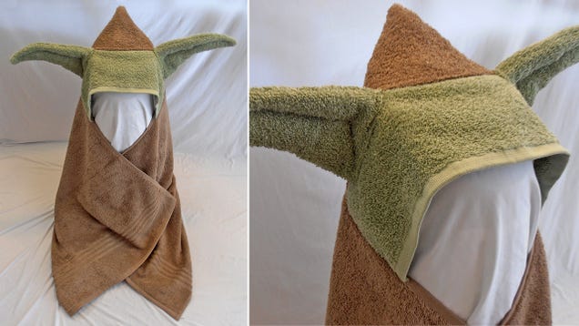 Even the Emperor Would Find This Infant Yoda Bath Towel Adorable