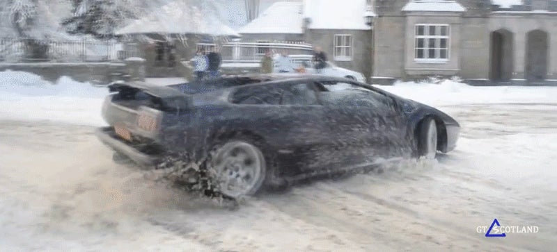 Watch An All-Wheel Drive Lamborghini Diablo Conquer The Snow