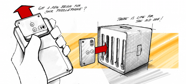 This Concept Has a Use For Old Modular Phone Parts: A Supercomputer