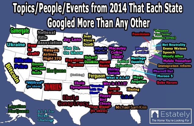 Here Is What We Googled in 2014, State by State