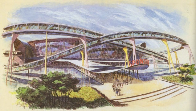 This Early Concept for the 1964 Ford Pavilion Was Googie-tastic