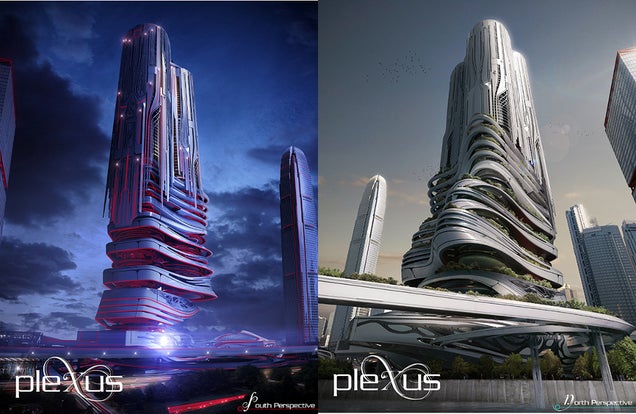 Hong Kong's PleXus Tower Looks Like Something Right Out Of Tron