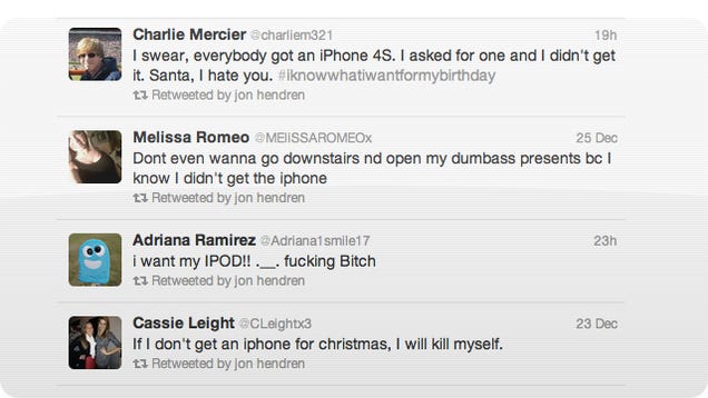 WAHHHH! These Horrible People Didn't Get What They Wanted for Christmas