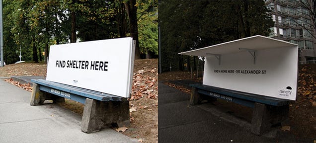 This Ad for a Homeless Shelter Is Also a Mini Homeless Shelter