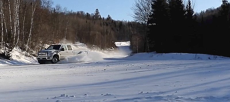 How To Drift 8,000 Pounds Of Dually Diesel Truck