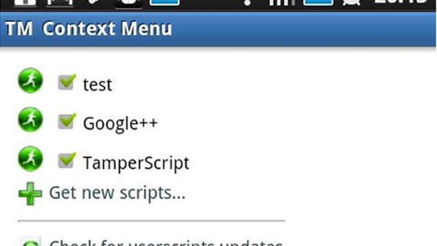 TamperMonkey Brings GreaseMonkey Scripts to Android