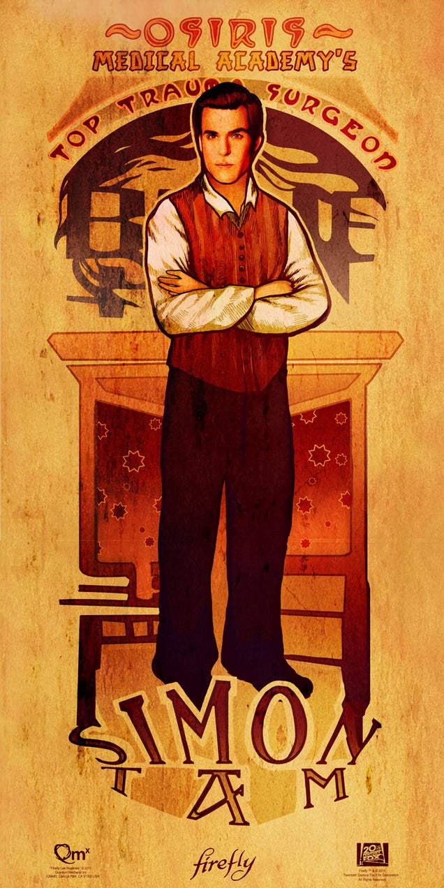 Beautiful Damn Heroes, Part 2: Art Nouveau Tributes to the Men of Firefly