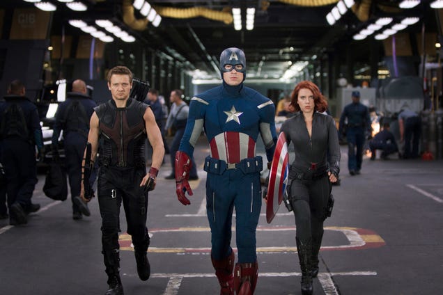 43 Avengers stills explode with lasers, jets, and latex