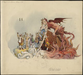 In the 1870s, Charles Darwin was the theme of a downright deranged Mardi Gras parade
