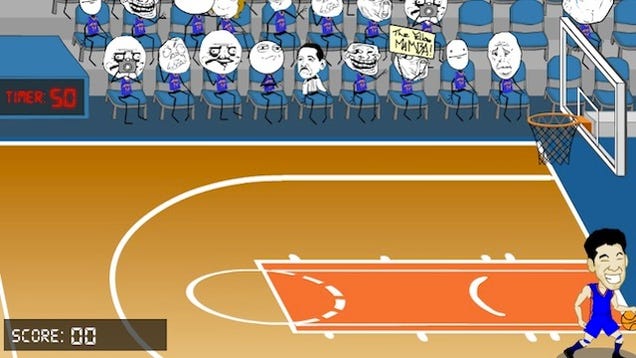 Pass the Time Shooting Hoops as Jeremy Lin