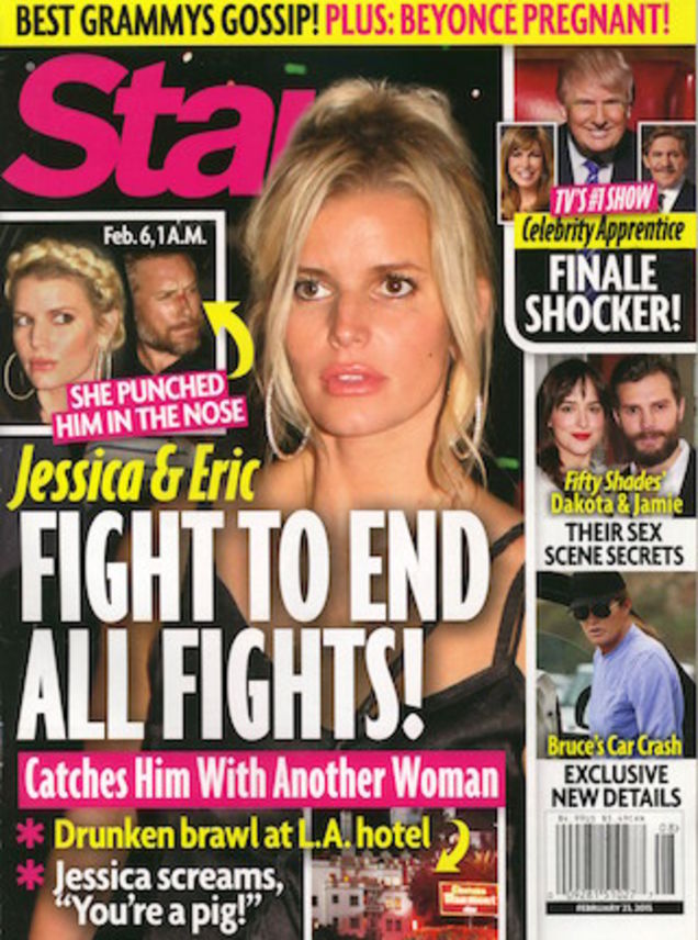 This Week In Tabloids: Jessica Simpson Bloodies Husband With Handbag&nbsp;