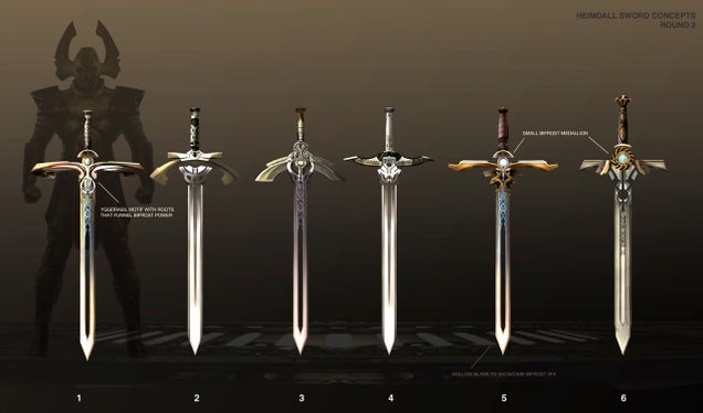 Thor concept art includes a complete map of Asgard