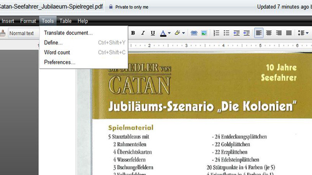 google translate german