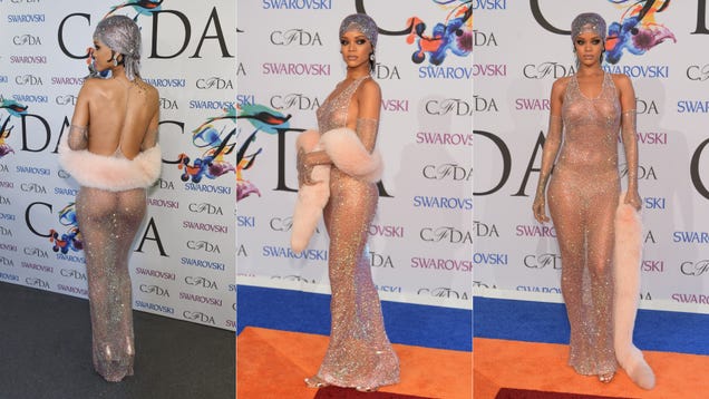 I Can't Stop Looking at Rihanna's See-Through Crystal Dream Gown