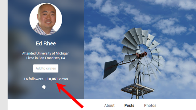 How to Hide Your Google+ View Count