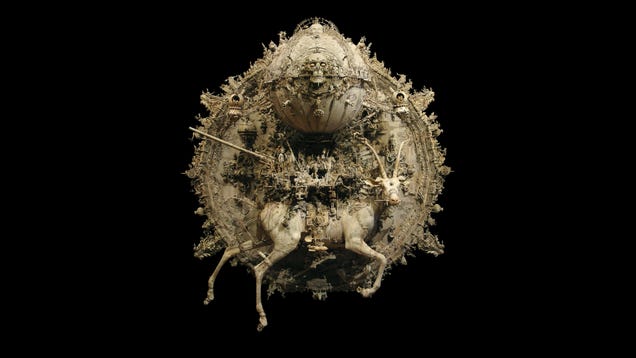 Kris Kuksi's Beautiful Art is Made From the Bones of Dead Model Kits