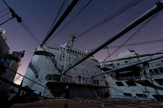 A fleet of Navy ghost ships, right out of the Bermuda Triangle