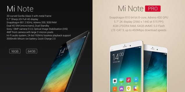 Xiaomi Mi Note: A Sleek iPhone 6 Plus Alternative?
