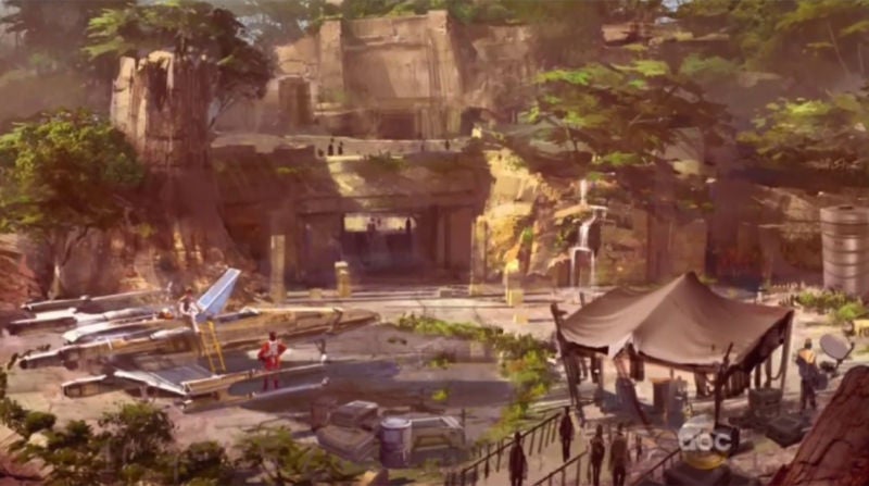 Un primer vistazo al prometedor parque de atracciones de Star Wars en Disneyland