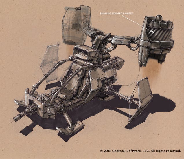 Some of The Concept Art Behind Borderlands 2