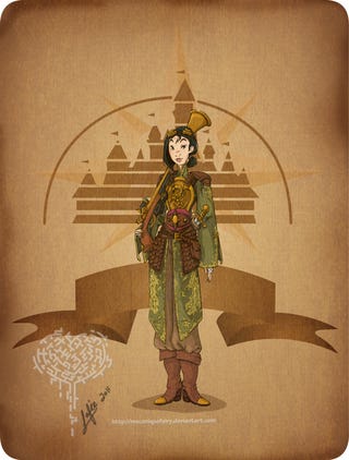 Classic Disney villains redrawn as steampunk baddies